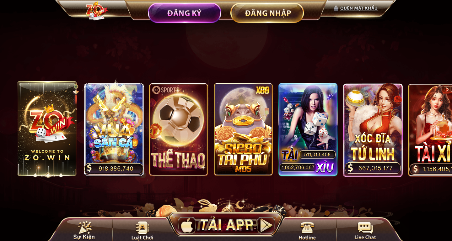 Top 10 Cổng Game Bài Đổi Thưởng Uy Tín Nhất Hiện Nay 7 Cổng game bài đổi thưởng ZoWin