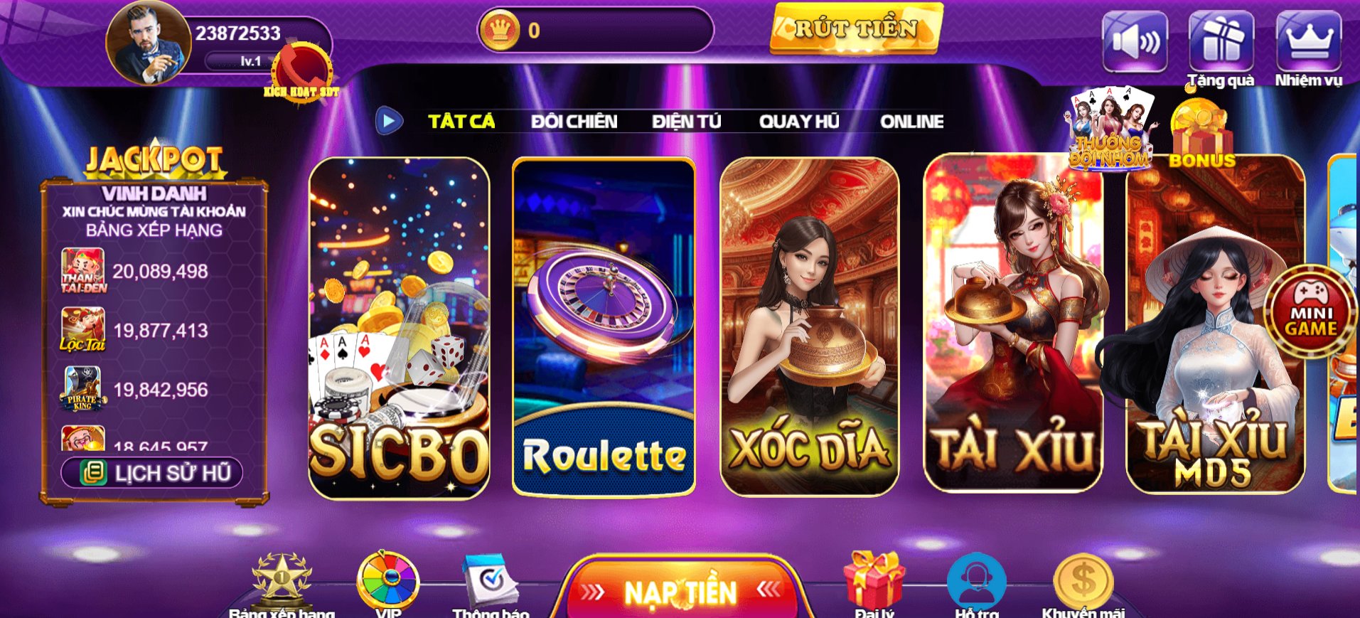 68 Game Bài ⭐️ Cổng Game Bài Đổi Thưởng Số 1 Việt Nam 61 68 Game Bài - Image Giao diện cổng game